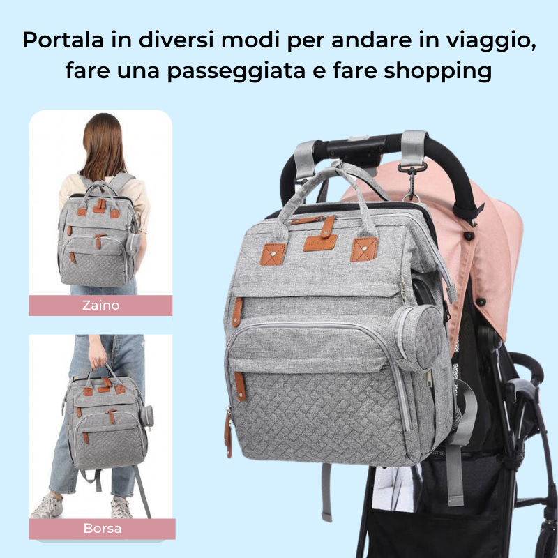 NidoBag™ | Borsa Multifunzionale Pannolini