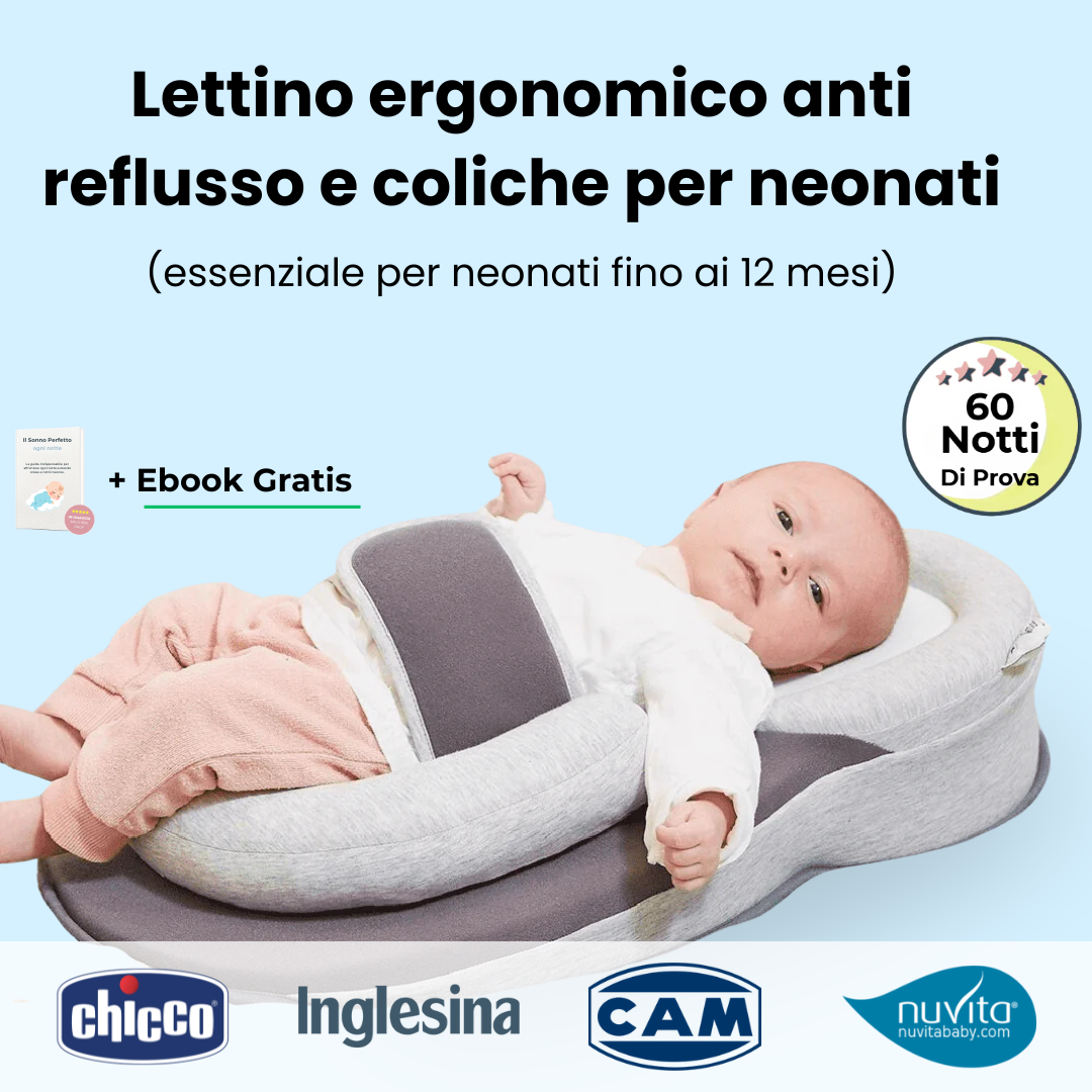 Nestino™ - Lettino Neonatale Anti Reflusso a Supporto Pediatrico