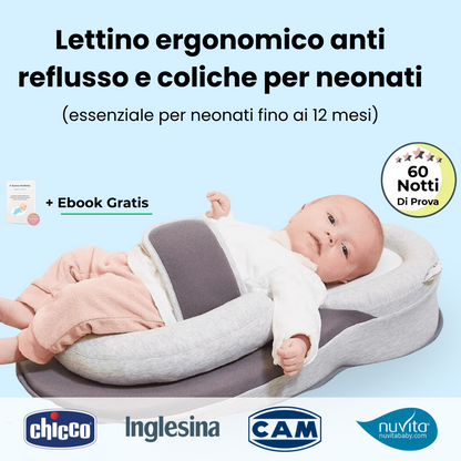 Nestino™ - Lettino Neonatale Anti Reflusso a Supporto Pediatrico
