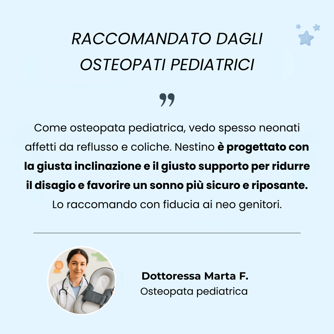 Nestino™ - Lettino Neonatale Anti Reflusso a Supporto Pediatrico